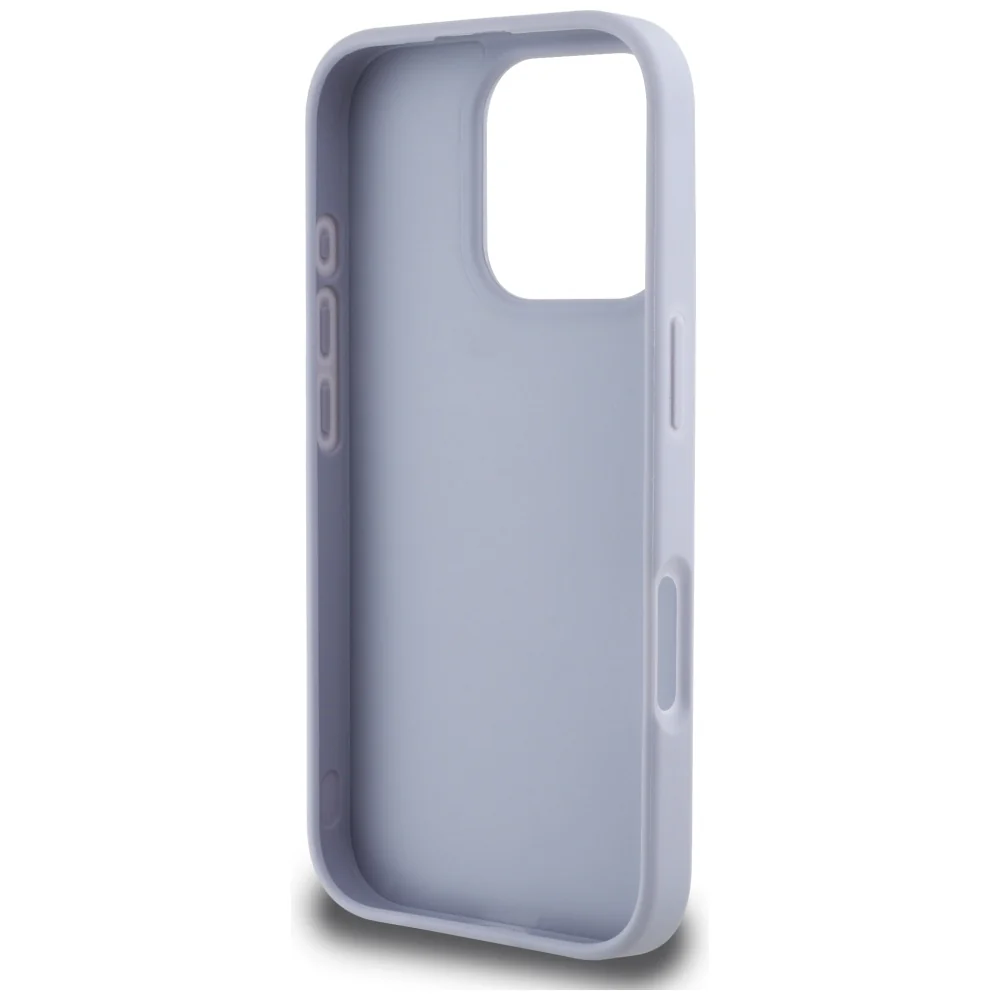 Case for Apple iPhone 16 Pro Max, Guess, Hot Stamp 4G Pattern Triangle Logo, Light Purple - Image 4
