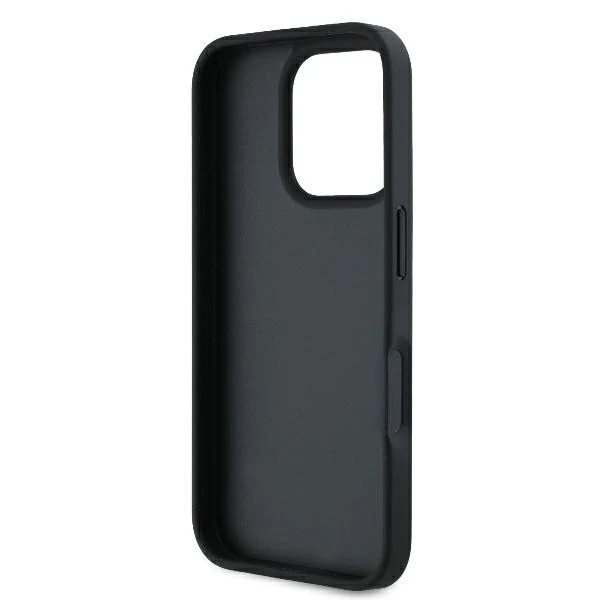 Case for Apple iPhone 16 Pro Max, Karl Lagerfeld, Cardslots Monogram, Black - Image 5