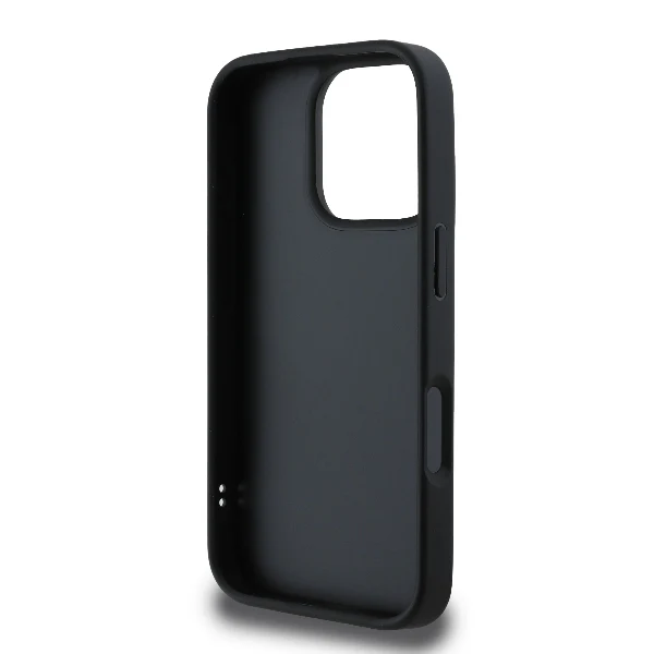 Case for Apple iPhone 16 Pro Max, Karl Lagerfeld, Diagonal Quilted Script, Black - Image 4