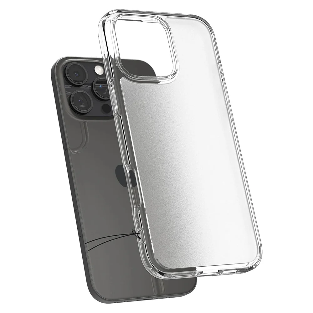 Case for Apple iPhone 16 Pro Max, Spigen, Ultra Hybrid, Satin Transparent ACS07993 - Image 2