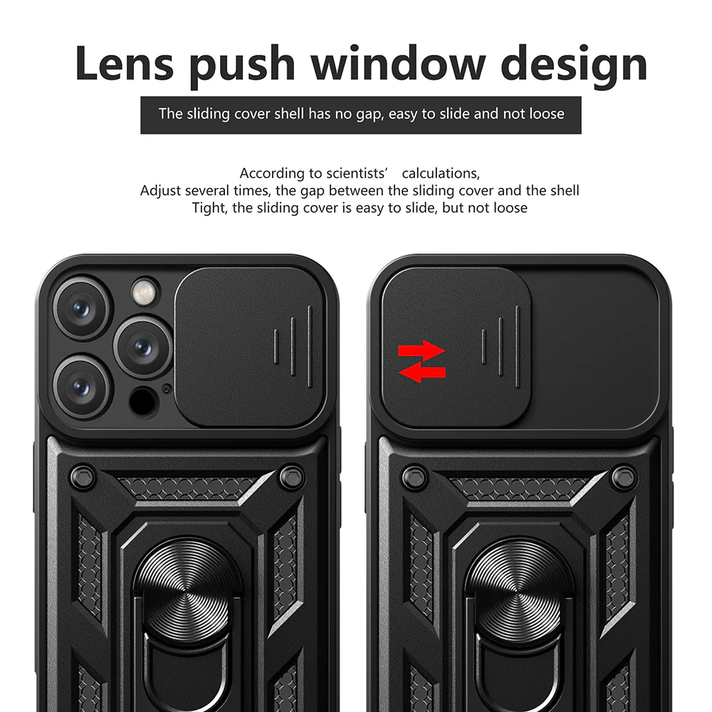 Case for Apple iPhone 16 Pro Max, Techsuit, CamShield, Black - Image 3