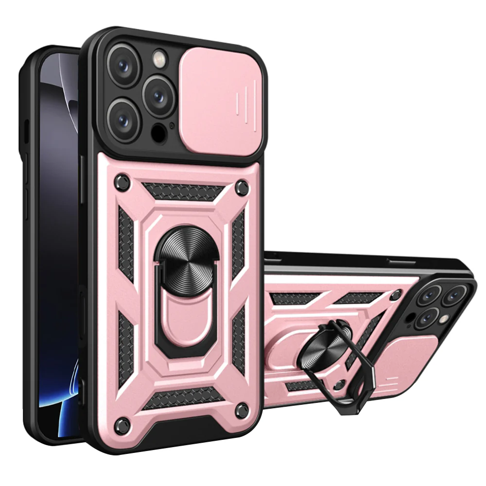Case for Apple iPhone 16 Pro Max, Techsuit, CamShield, Pink