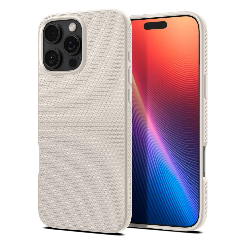 Case for Apple iPhone 16 Pro, Spigen, Liquid Air, Beige ACS08120