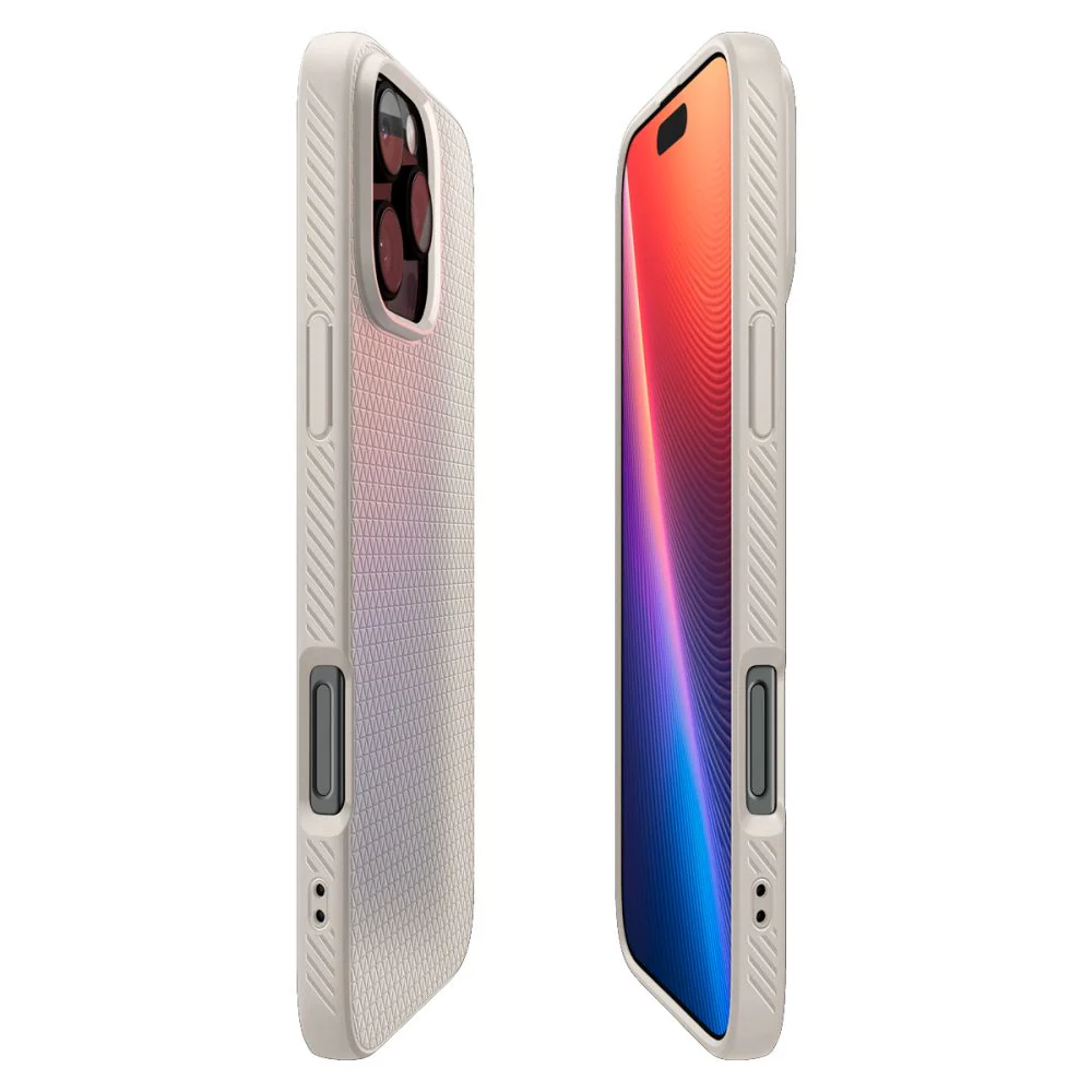 Case for Apple iPhone 16 Pro, Spigen, Liquid Air, Beige ACS08120 - Image 4