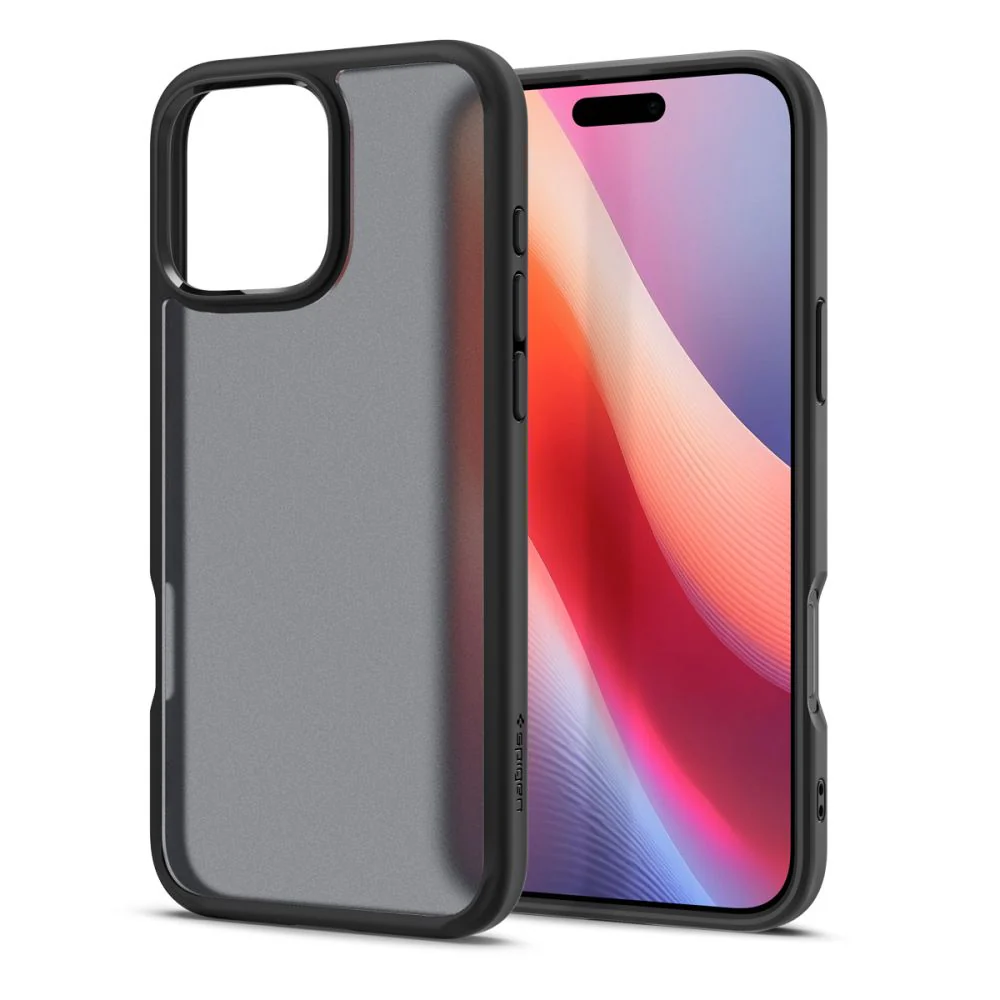 Case for Apple iPhone 16 Pro, Spigen, Ultra Hybrid, Matte Black ACS08124 - Image 2