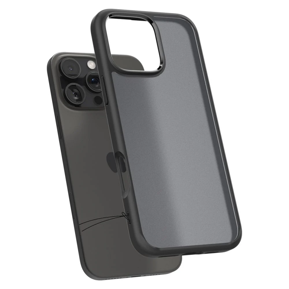 Case for Apple iPhone 16 Pro, Spigen, Ultra Hybrid, Matte Black ACS08124 - Image 4