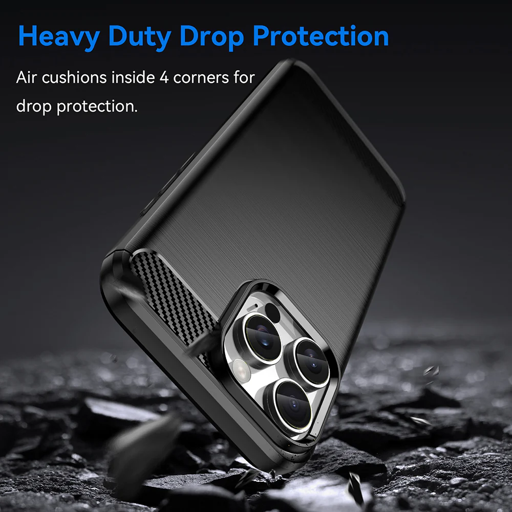 Case for Apple iPhone 16 Pro, Techsuit, Carbon, Black - Image 2