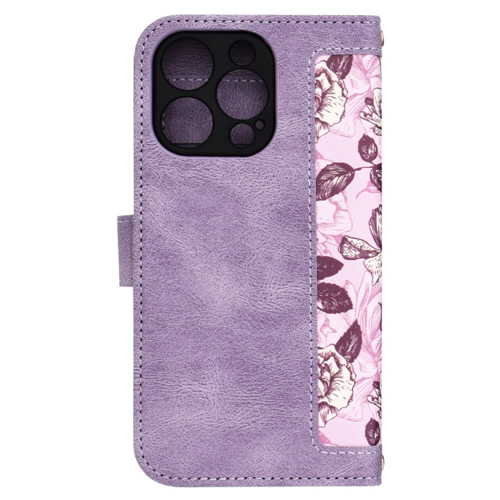 Case for Apple iPhone 16 Pro, Techsuit, FlipCraft, Purple - Image 2