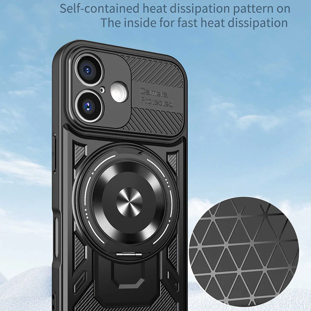 Case for Apple iPhone 16, Techsuit, RuggedCam, Blue - Image 4