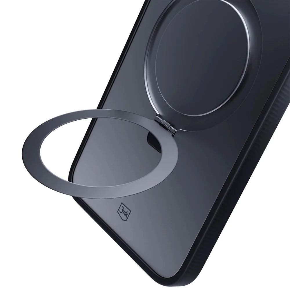 Case for Apple iPhone 17, 3MK, Smoke MagStand, Black - Image 6