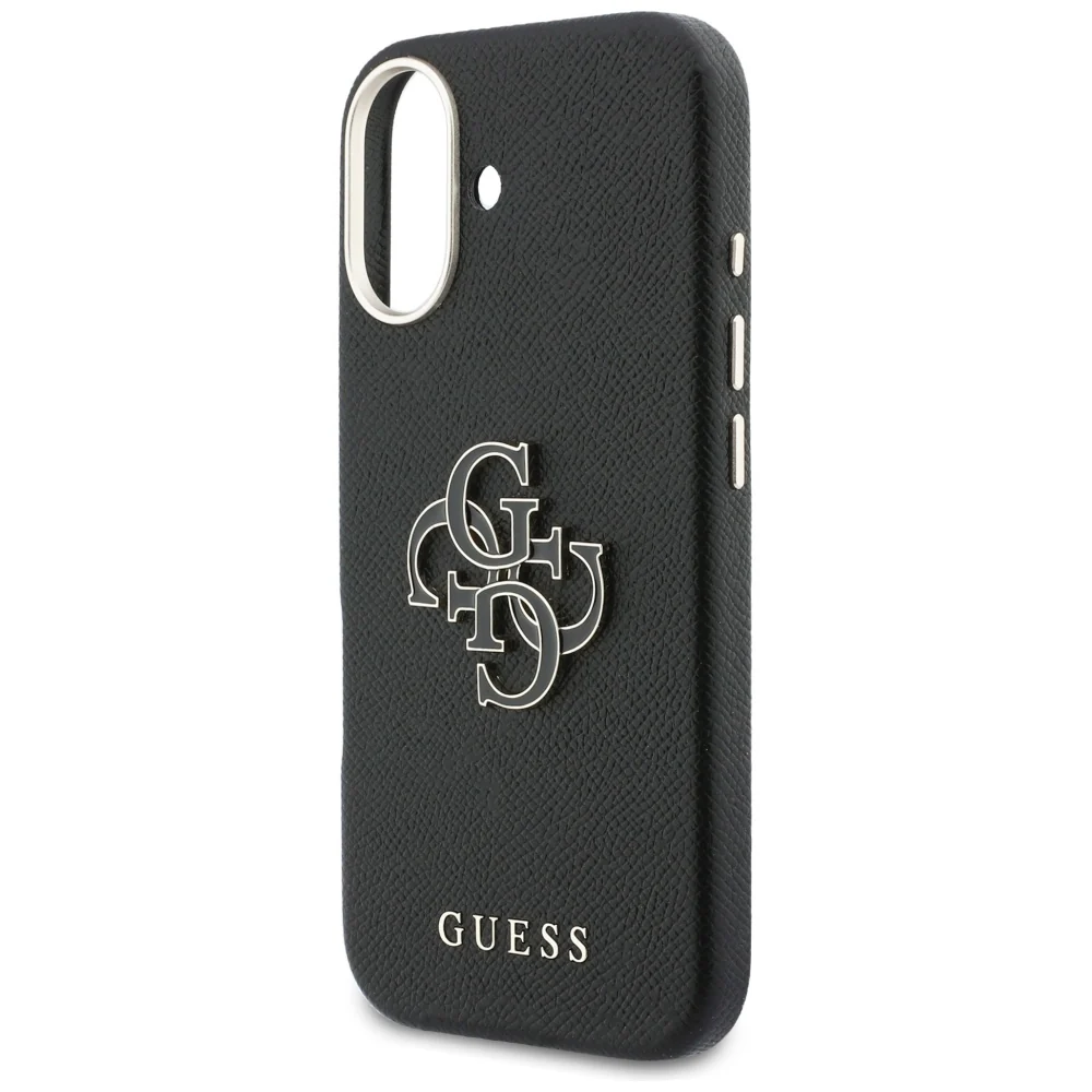 Case for Apple iPhone 17, Guess, Resin Logo, Black - Image 2