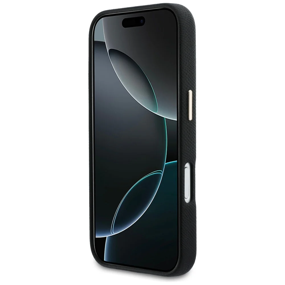 Case for Apple iPhone 17 Pro Max, Guess, Resin Logo, Black - Image 5