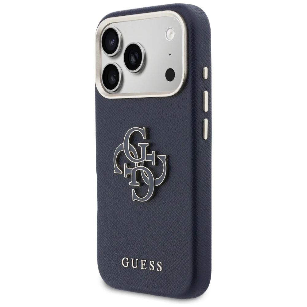 Case for Apple iPhone 17 Pro Max, Guess, Resin Logo, Blue - Image 6