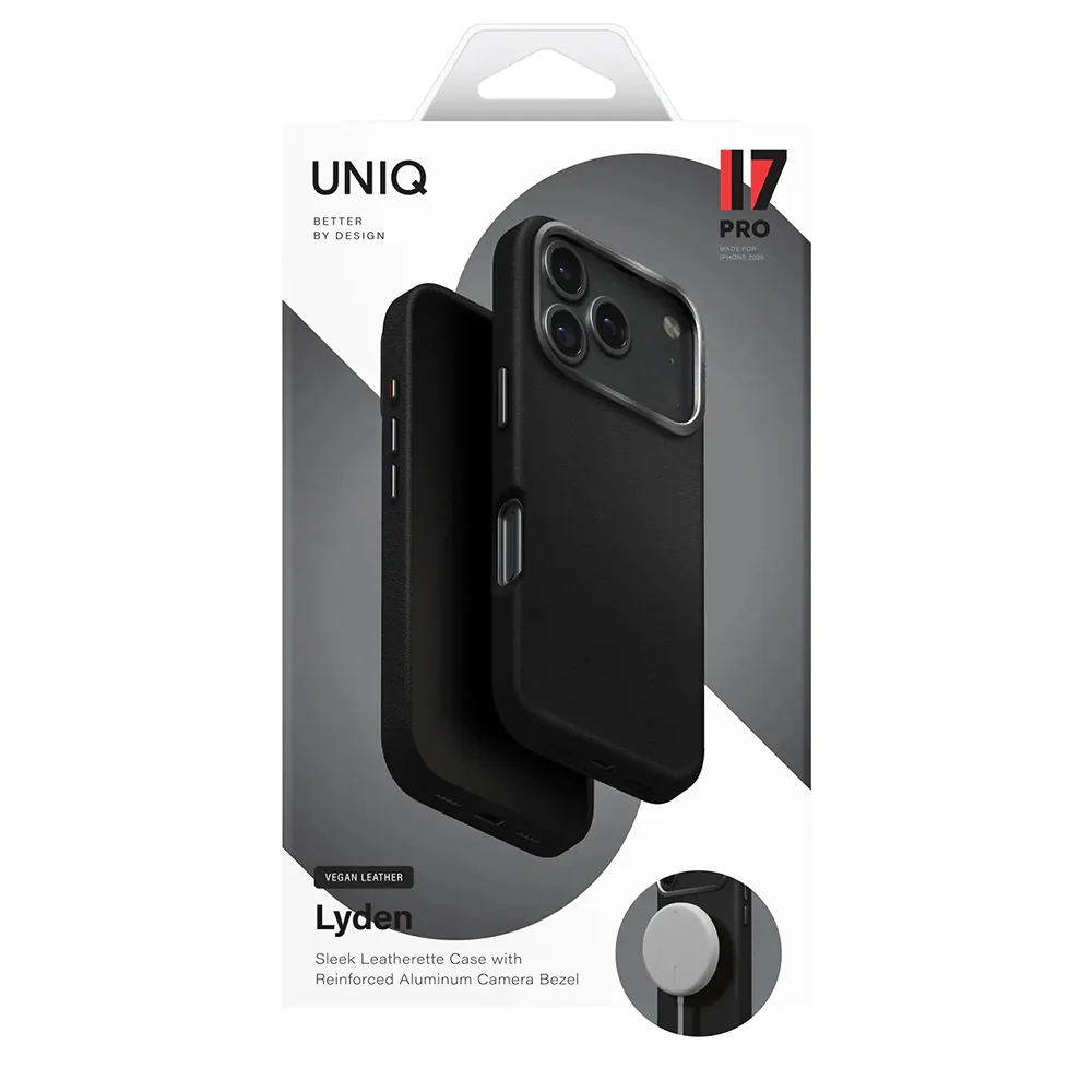 Case for Apple iPhone 17 Pro, UNIQ, Lyden Leatherette, Beige Orange - Image 6