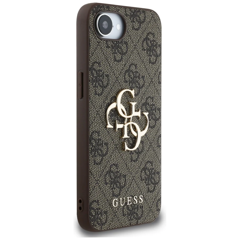 Case for Apple iPhone 17e / 16e, Guess, 4G Big Logo, Brown - Image 3
