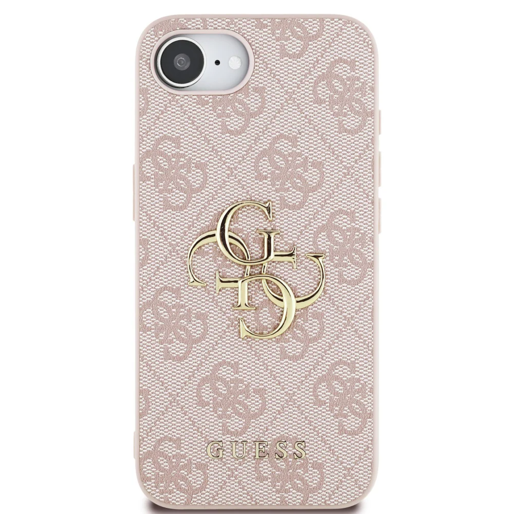 Case for Apple iPhone 17e / 16e, Guess, 4G Big Logo, Pink - Image 2