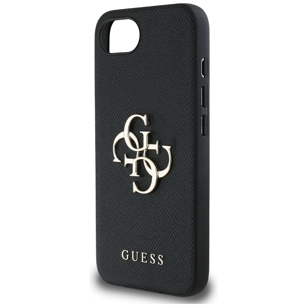 Case for Apple iPhone 17e / 16e, Guess, 4G Grained Big and Classic Logo, Black - Image 6