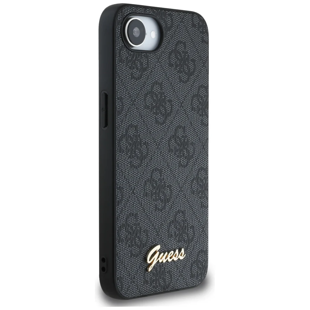 Case for Apple iPhone 17e / 16e, Guess, 4G Script Logo, Black - Image 3