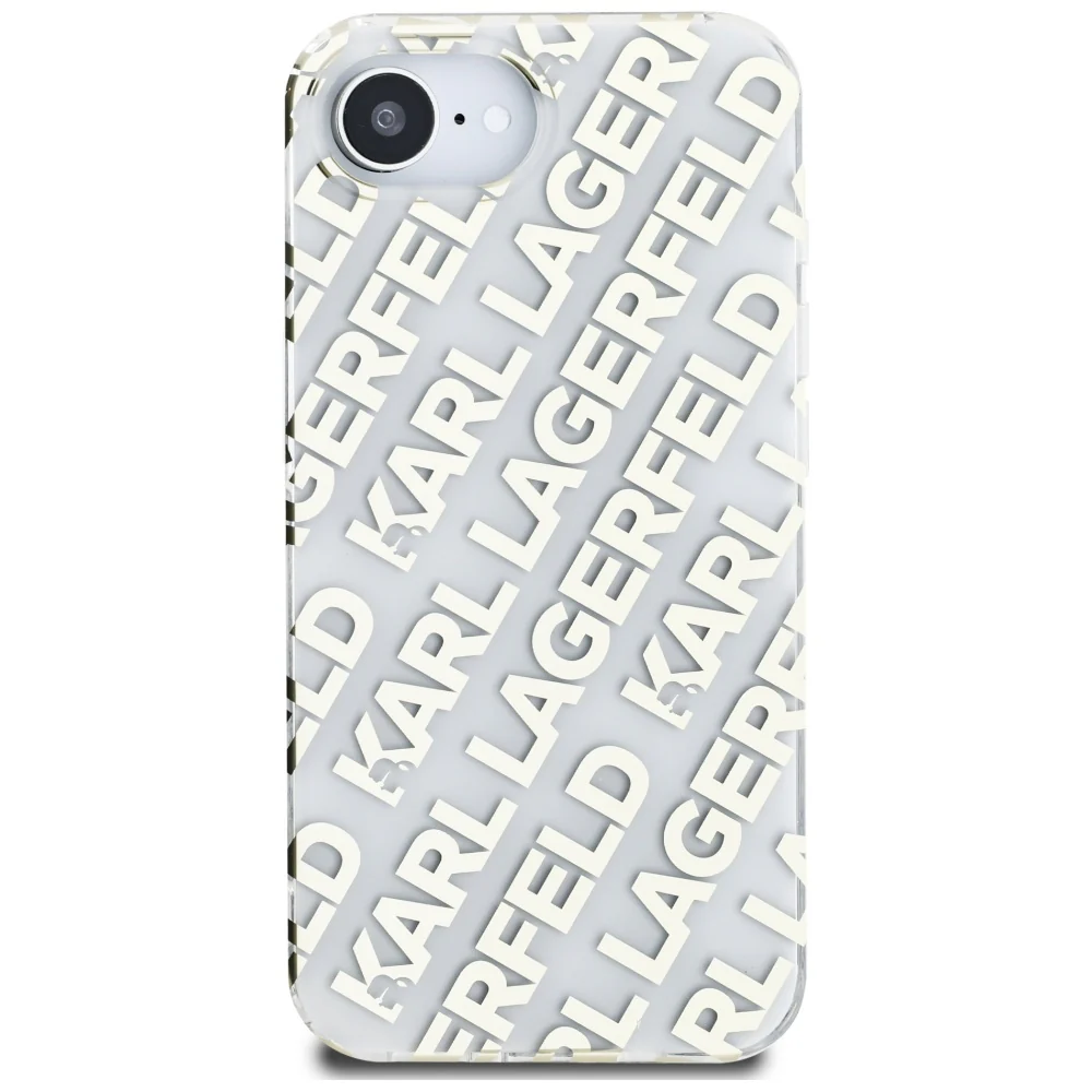 Case for Apple iPhone 17e / 16e, Karl Lagerfeld, IML Luxury Gold Fullover Logo, Gold - Image 3