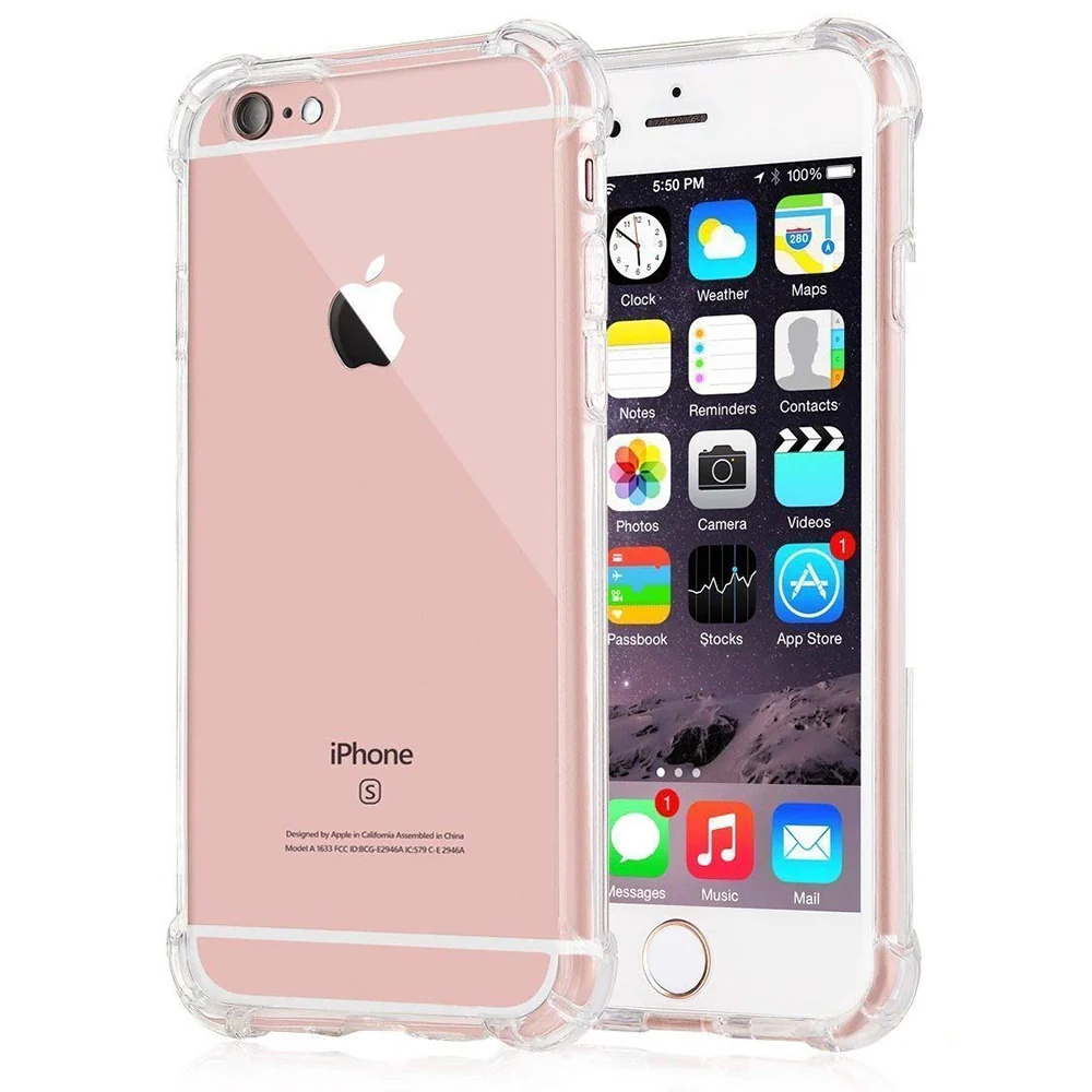 Case for Apple iPhone SE (2016) / 5 / 5s, Techsuit, Shockproof Clear, Transparent