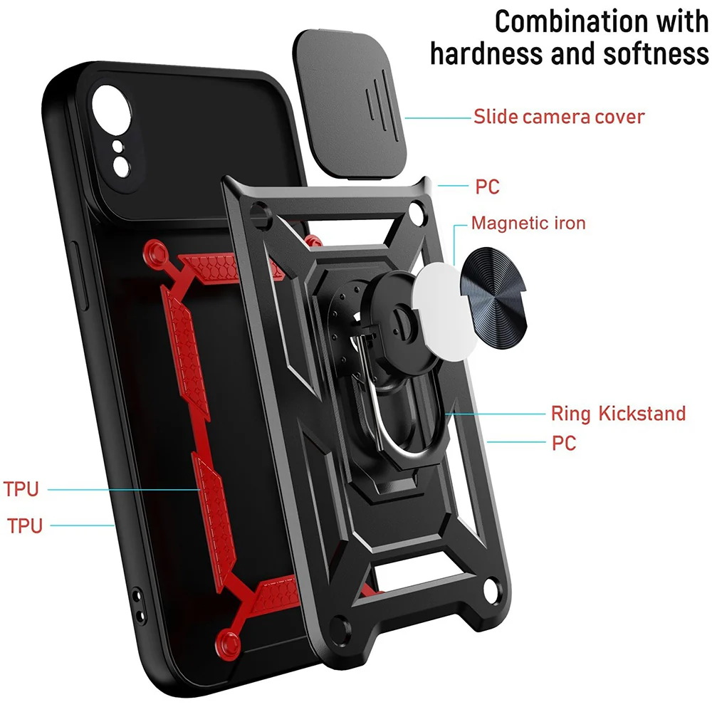 Case for Apple iPhone XR, Techsuit, CamShield, Black - Image 6