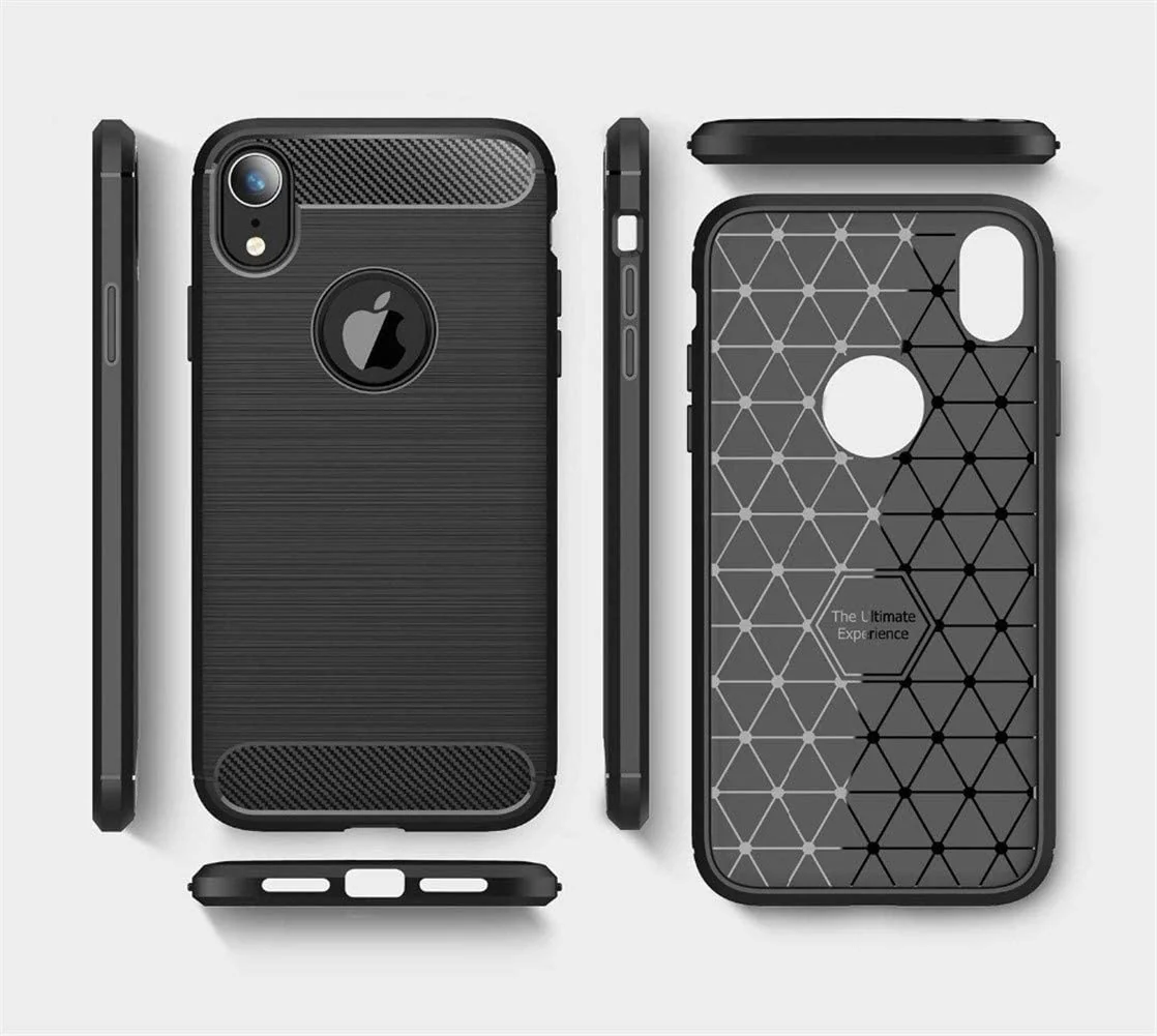 Case for Apple iPhone XR, Techsuit, Carbon, Black - Image 5