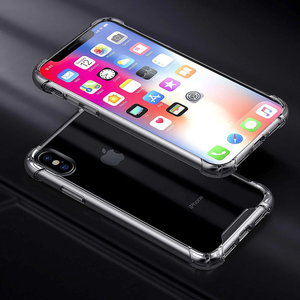 Case for Apple iPhone XS / X, Techsuit, Shockproof Clear, Transparent - Image 4