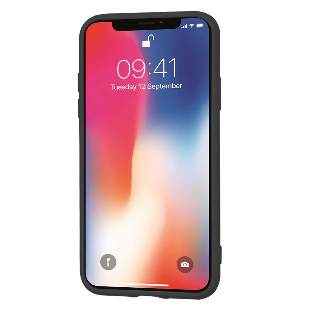 Case for Apple iPhone XS / X, Techsuit, SoftFlex, Black - Image 2