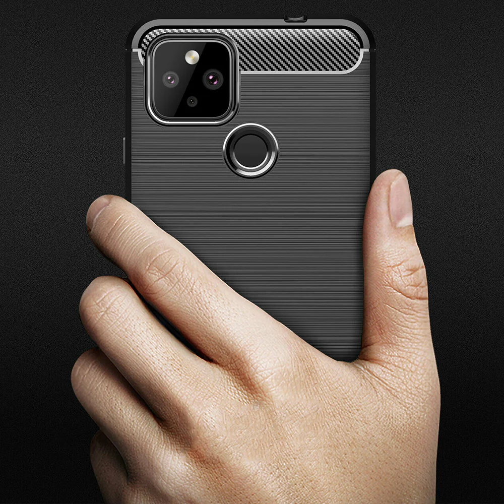Case for Google Pixel 4a 5G, Techsuit, Carbon, Black - Image 4