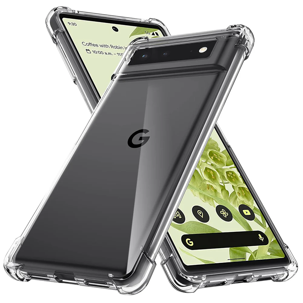 Case for Google Pixel 6 Pro, Techsuit, Shockproof Clear, Transparent