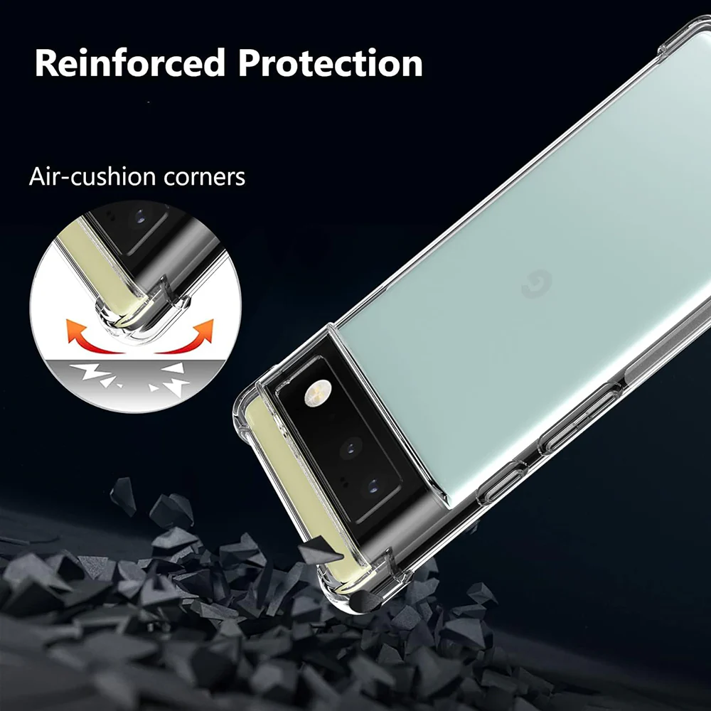 Case for Google Pixel 6, Techsuit, Shockproof Clear, Transparent - Image 5