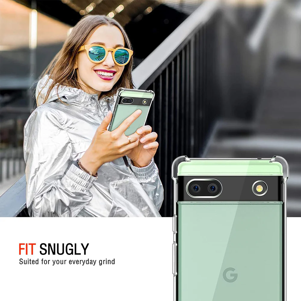 Case for Google Pixel 6a, Techsuit, Shockproof Clear, Transparent - Image 6