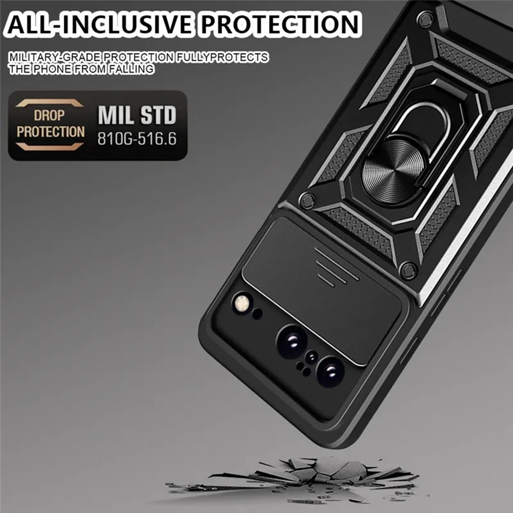 Case for Google Pixel 8, Techsuit, CamShield, Black - Image 4