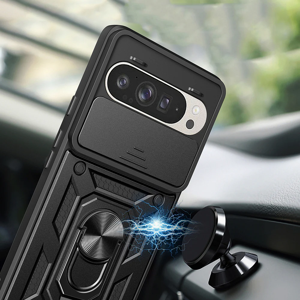 Case for Google Pixel 9 / 9 Pro, Techsuit, CamShield, Black - Image 5