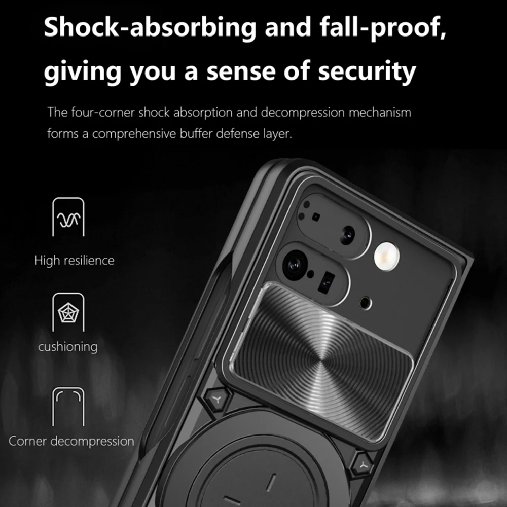 Case for Google Pixel 9 Pro Fold, Techsuit, CamGuard Pro, Red - Image 4