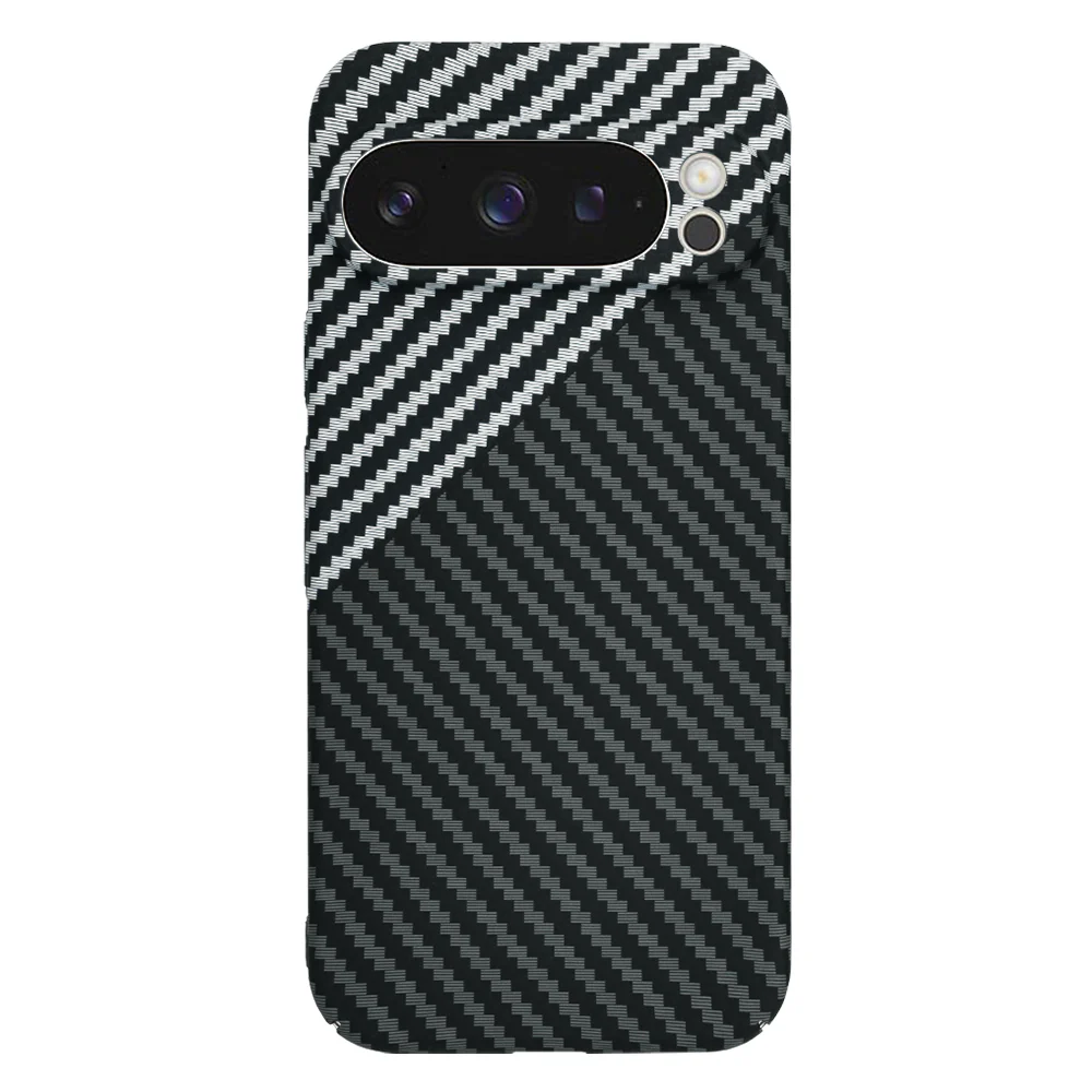 Case for Google Pixel 9 Pro, Techsuit, Carbonite FiberShell, Black Gray - Image 3