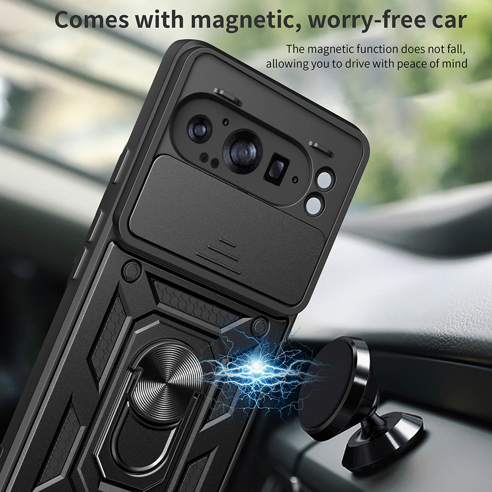 Case for Google Pixel 9 Pro XL, Techsuit, CamShield, Black - Image 6
