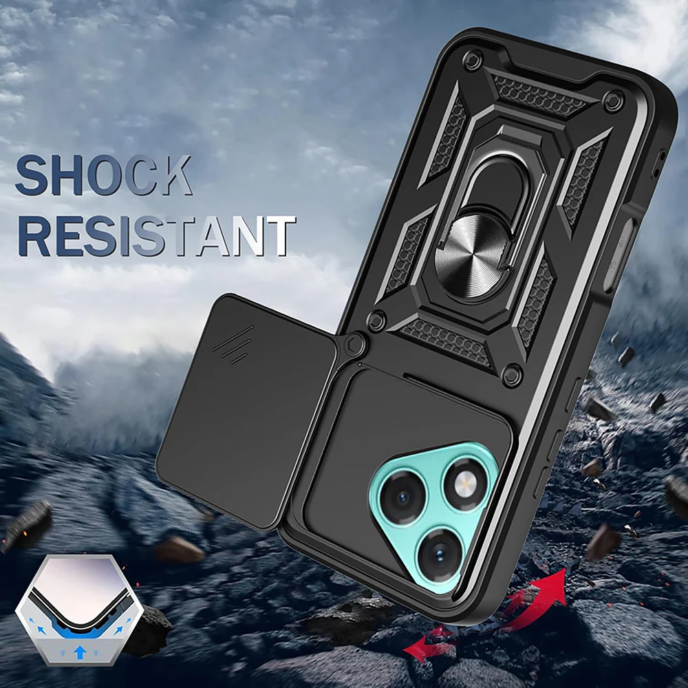 Case for Honor 400 Lite, Techsuit, CamShield, Green - Image 3