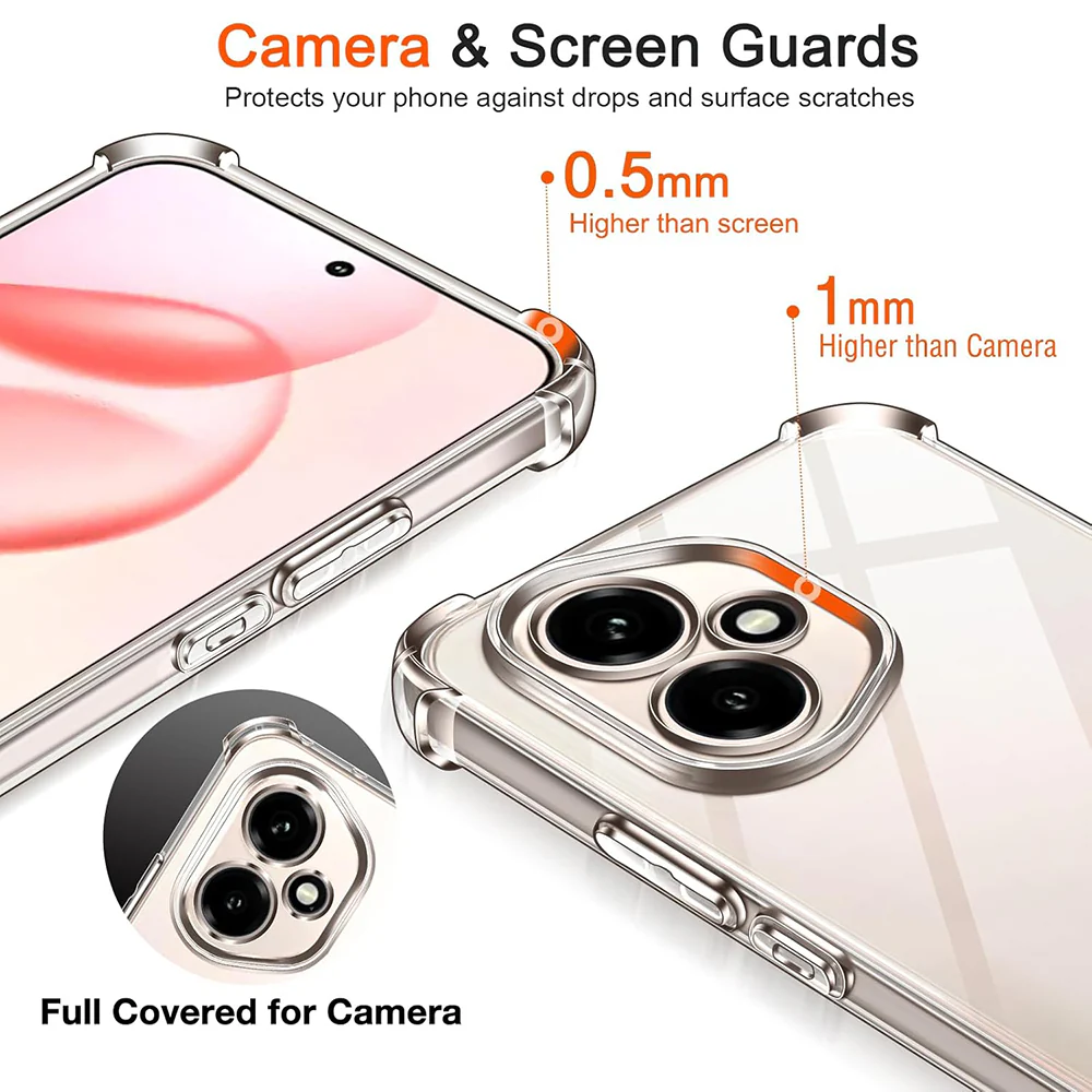 Case for Honor 400 Pro, Techsuit, Shockproof Clear, Transparent - Image 3