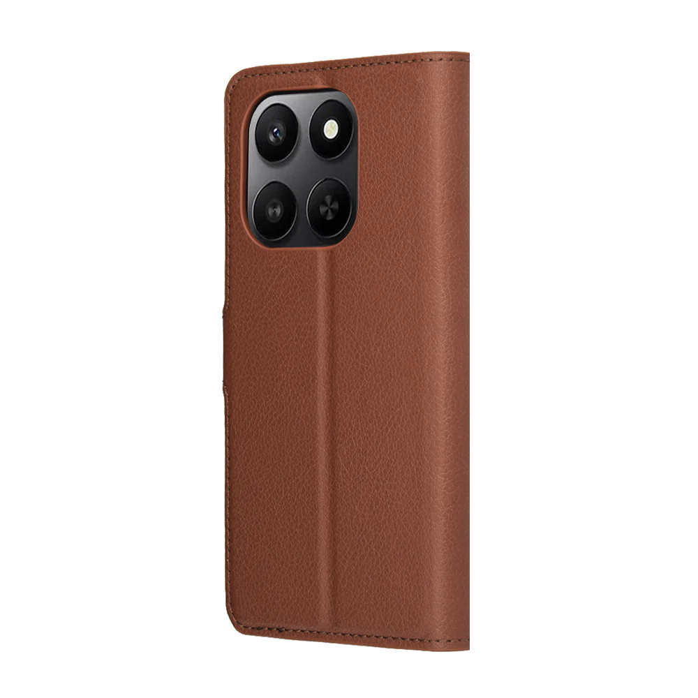 Case for Honor 400 Smart 4G / X7d 4G / 400 Smart 5G, Techsuit, Leather Folio, Brown - Image 5