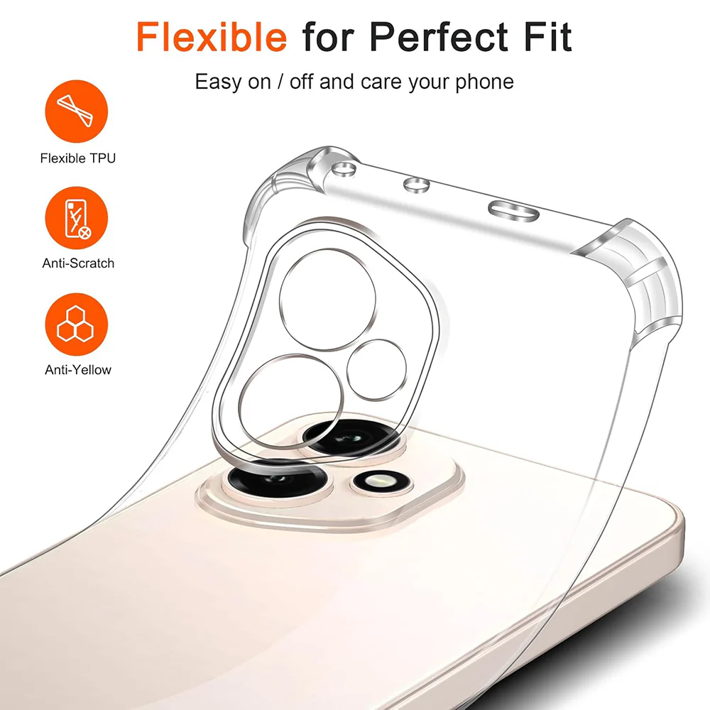 Case for Honor 400, Techsuit, Shockproof Clear, Transparent - Image 3