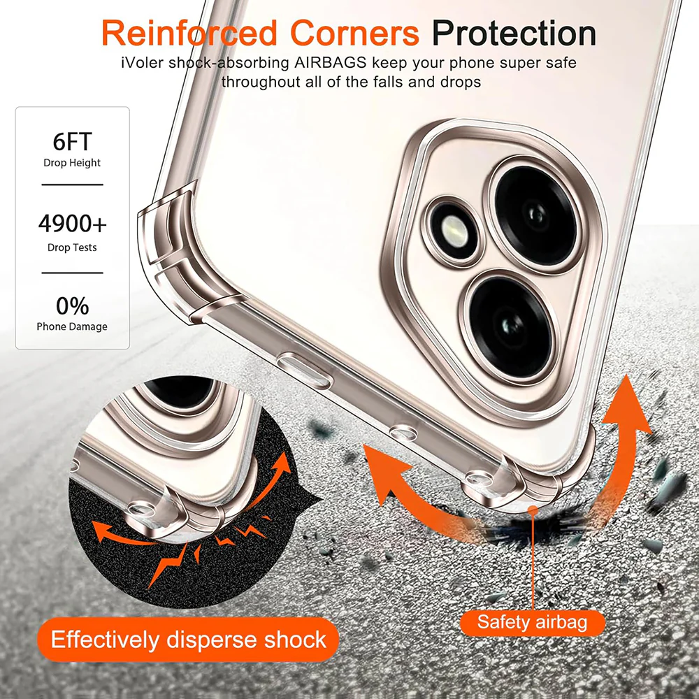Case for Honor 400, Techsuit, Shockproof Clear, Transparent - Image 4