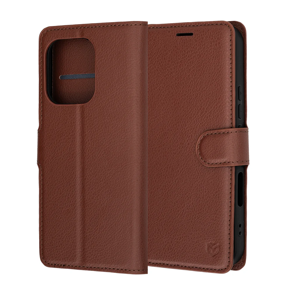 Case for Honor 600 Lite, Techsuit, Leather Folio, Brown - Image 6