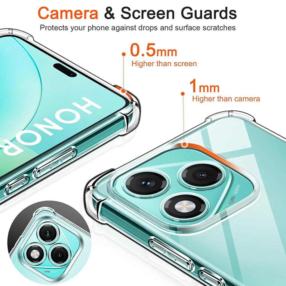Case for Honor 600 Lite, Techsuit, Shockproof Clear, Transparent - Image 4