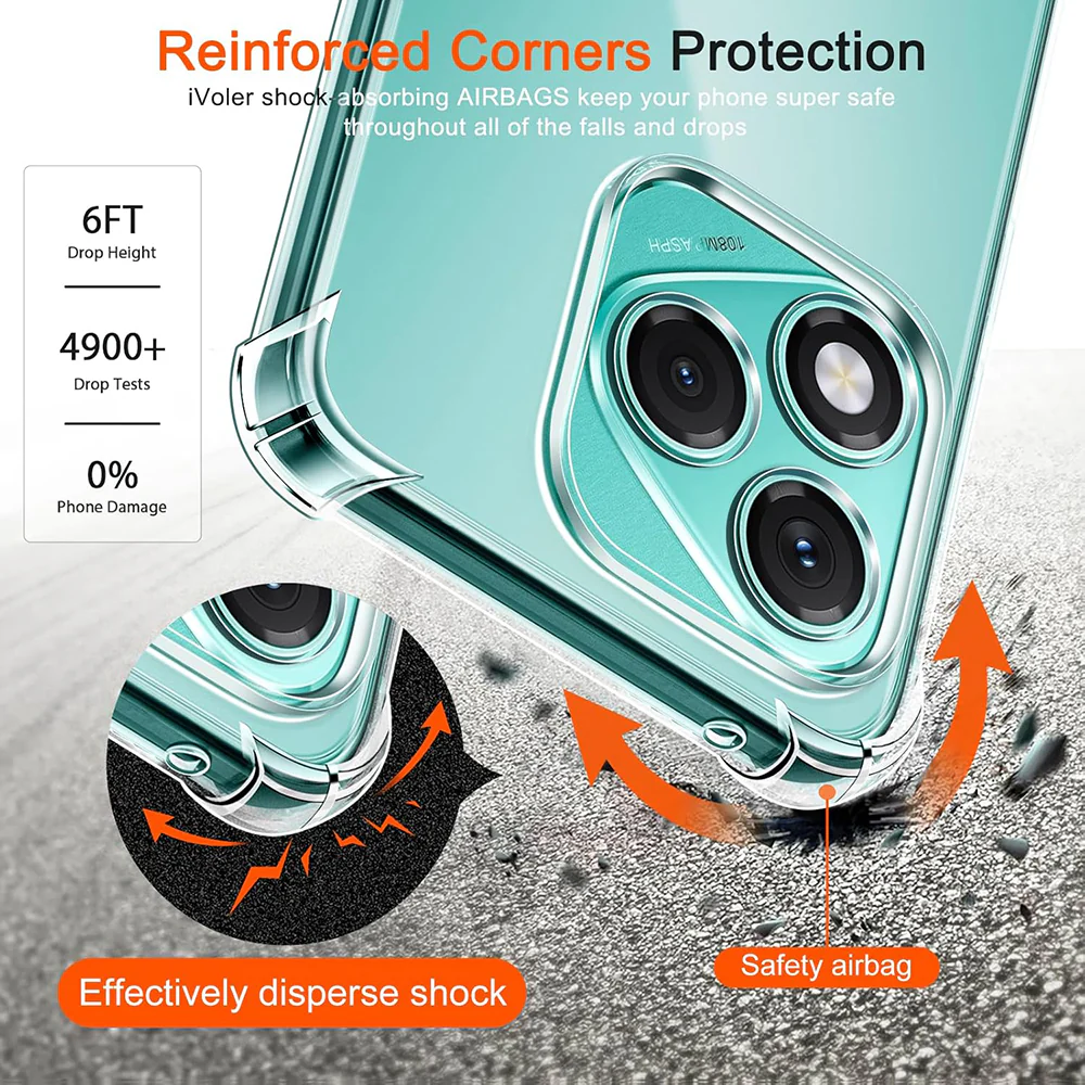 Case for Honor 600 Lite, Techsuit, Shockproof Clear, Transparent - Image 6