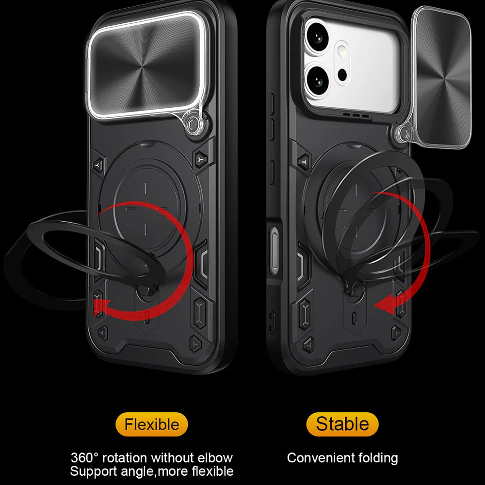 Case for Honor 600 Pro / 600, Techsuit, CamGuard Pro, Black - Image 5