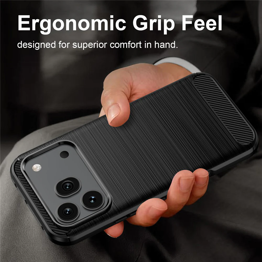 Case for Honor 600 Pro / 600, Techsuit, Carbon, Black - Image 6