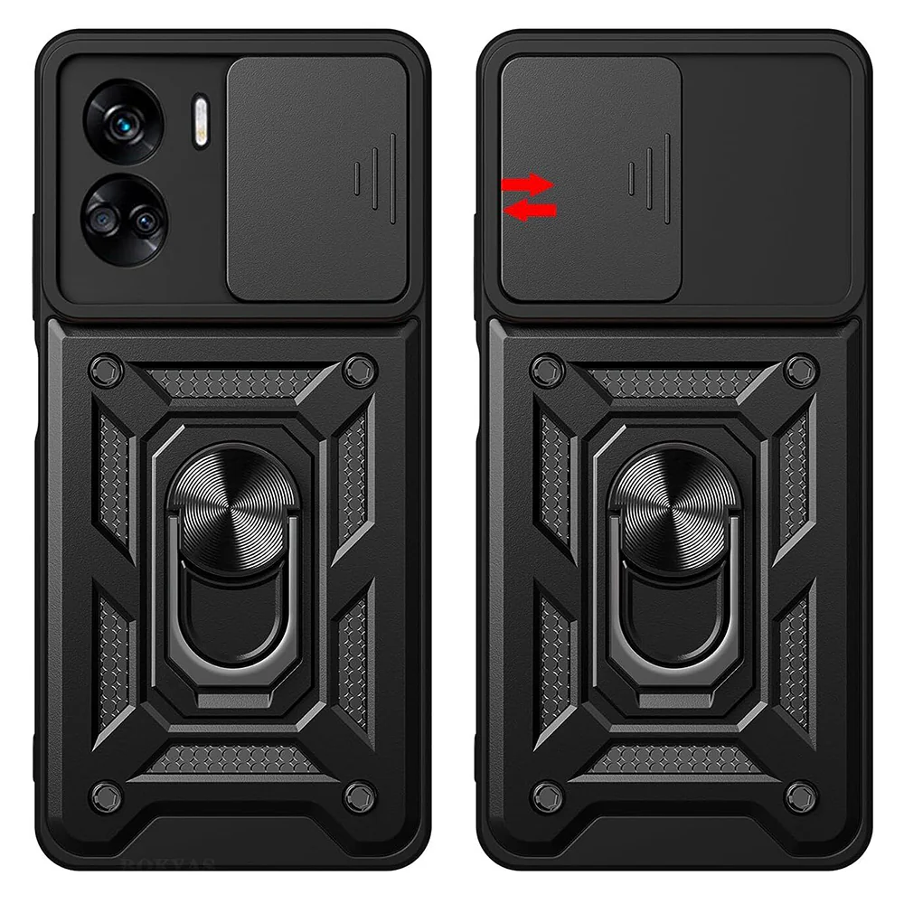 Case for Honor 90 Lite, Techsuit, CamShield, Black - Image 2