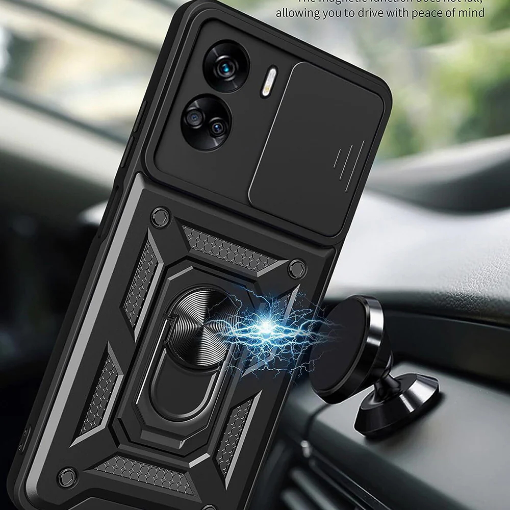 Case for Honor 90 Lite, Techsuit, CamShield, Black - Image 3