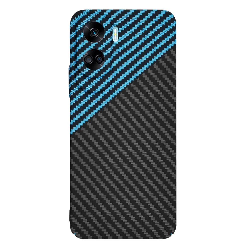 Case for Honor 90 Lite, Techsuit, Carbonite FiberShell, Black Blue - Image 3